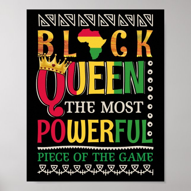 Affiche Black Queen The Most Powerful Piece in the Game (Devant)