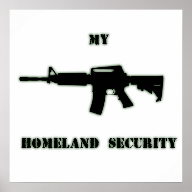 Affiche Black Rifle AR-15 de Phil's Art Online (Devant)