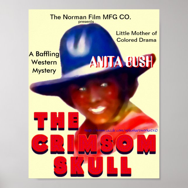 Affiche "Black Silent Film Star" (Devant)