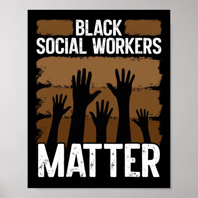 Affiche Black Social Worker Afrique-Amérique Noire (Devant)