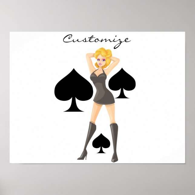Affiche Black Spades Blonde Queen Thunder_Cove (Devant)