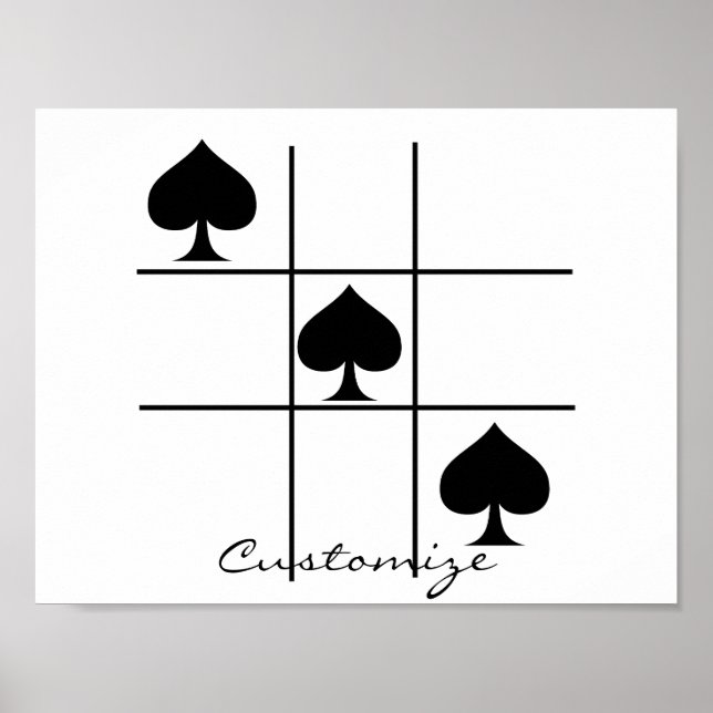 Affiche Black Spades Tic Tac Toe Thunder_Cove (Devant)