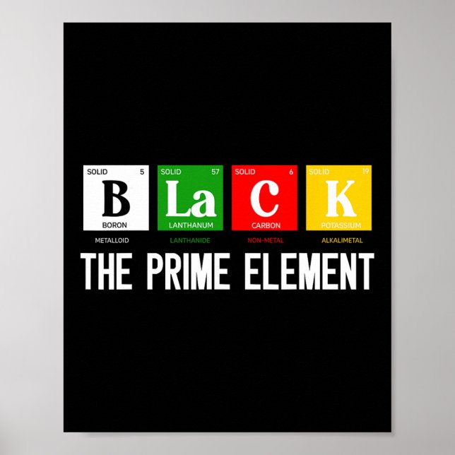 Affiche Black The Prime Element Mois de l'histoire des Noi (Devant)