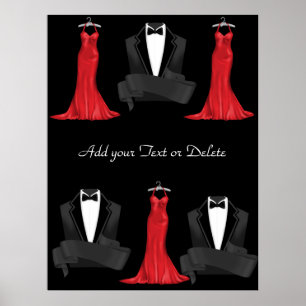 Affiche Black Tie Carla
