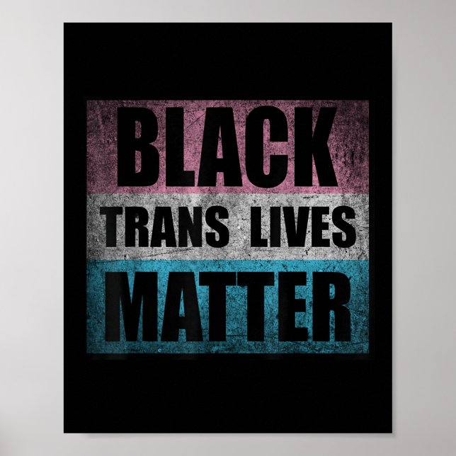 Affiche Black Transgender vit un activisme de sensibilisat (Devant)