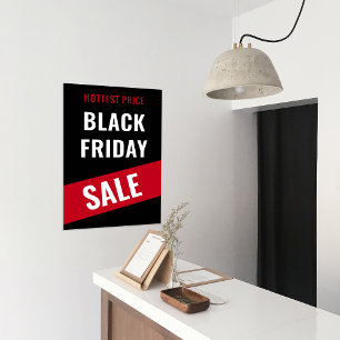 Affiche Black Vendredi VENTE Affaires Promo de rabais