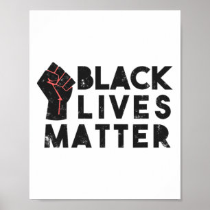Affiche Black Vit Problème Protest Pouvoir Politique Premi