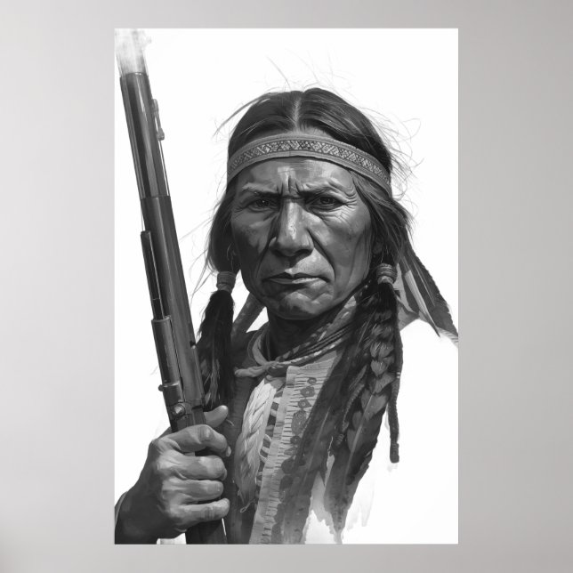 Affiche Black & White Geronimo (Devant)