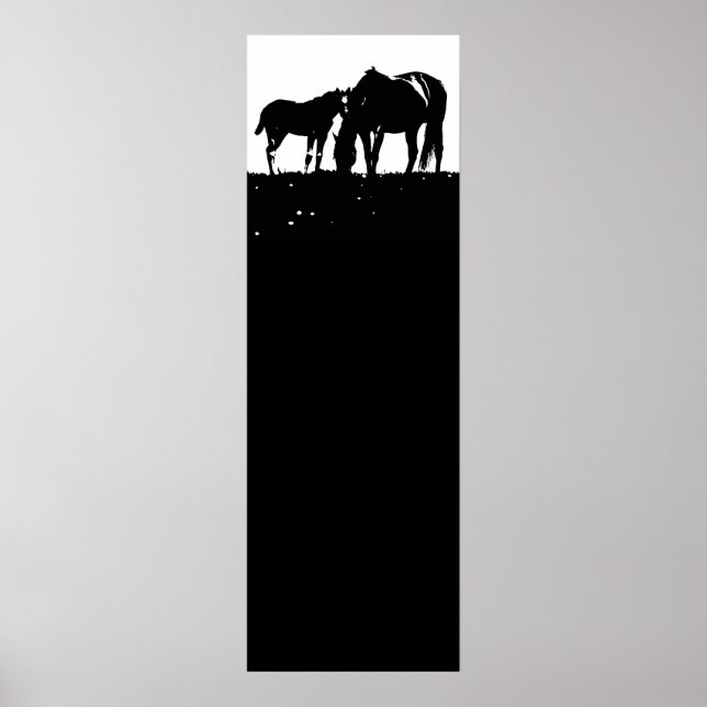 Affiche Black White Hors Silhouettes Pop Art (Devant)