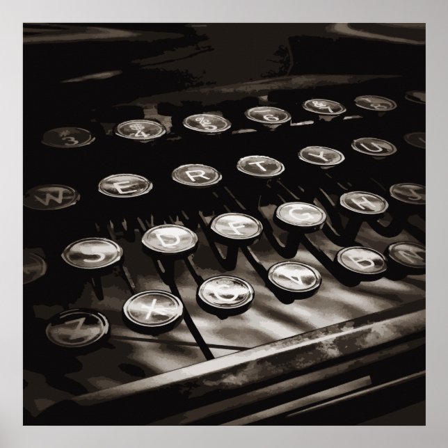 Affiche Black White Old Antique (Devant)