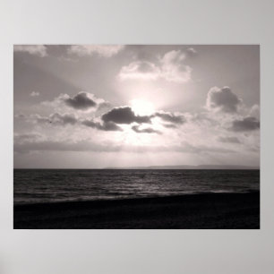 Affiche Black & White Sunbeams