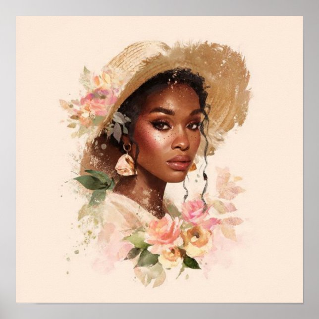 Affiche Black Woman Empowerment Art (Devant)