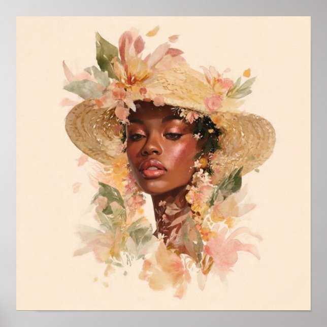 Affiche Black Woman Empowerment Art (Devant)