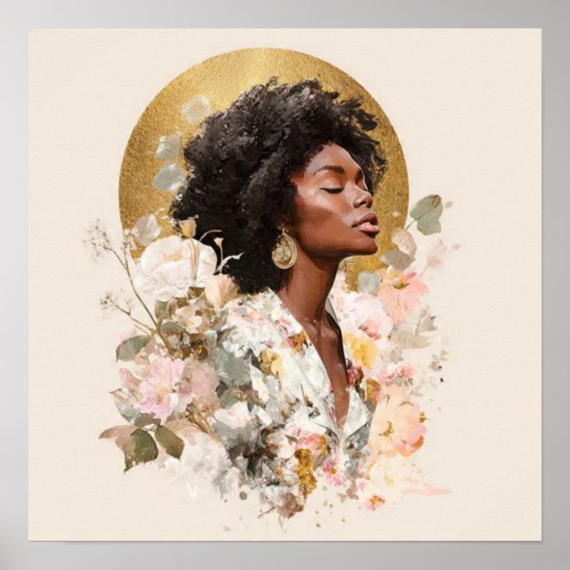 Affiche Black Woman Empowerment Art (Devant)