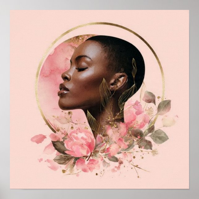 Affiche Black Woman Empowerment Art (Devant)