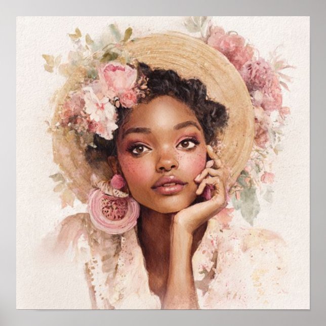 Affiche Black Woman Empowerment Art (Devant)