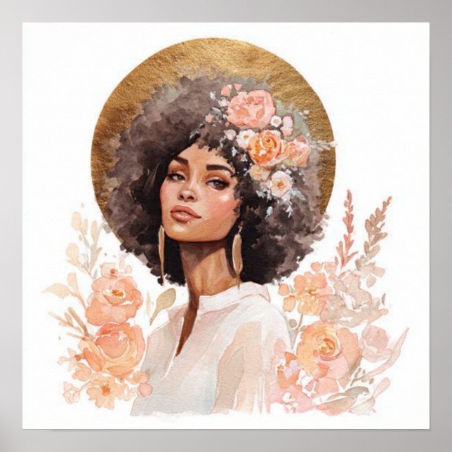 Affiche Black Woman Empowerment Art (Devant)