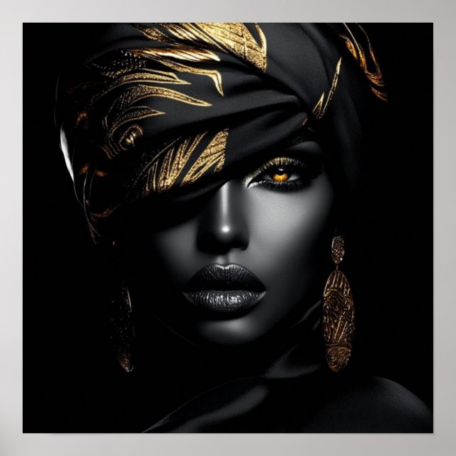 Affiche Black Woman Empowerment Art (Devant)