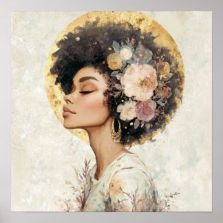 Affiche Black Woman Empowerment Art