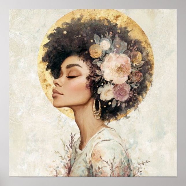 Affiche Black Woman Empowerment Art (Devant)