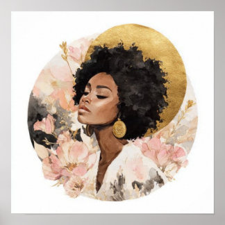 Affiche Black Woman Empowerment Art