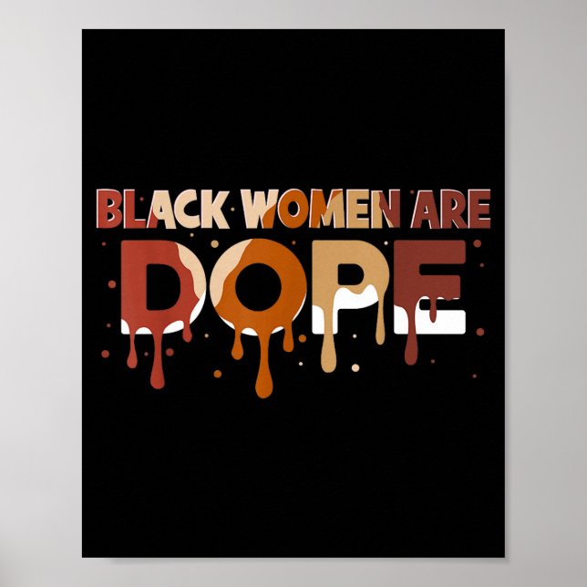 Affiche Black Women Are Black History Month Proud Girl Wom (Devant)