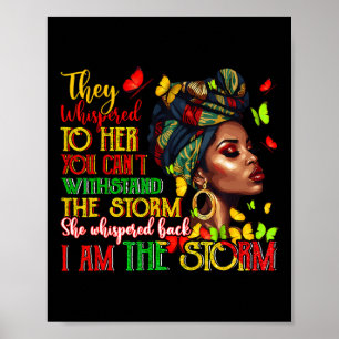 Affiche Black Women Melanin Black History Mois Wo