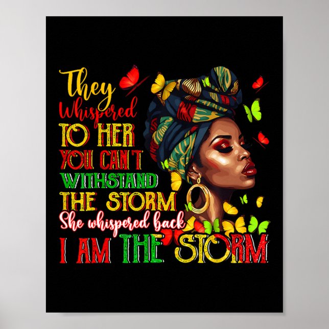 Affiche Black Women Melanin Black History Mois Wo (Devant)