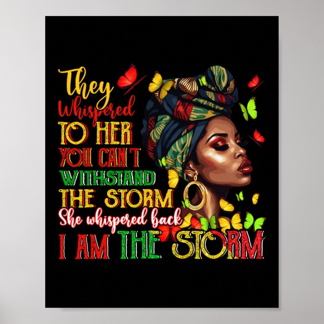 Affiche Black Women Melanin Black History Mois Wo (Devant)