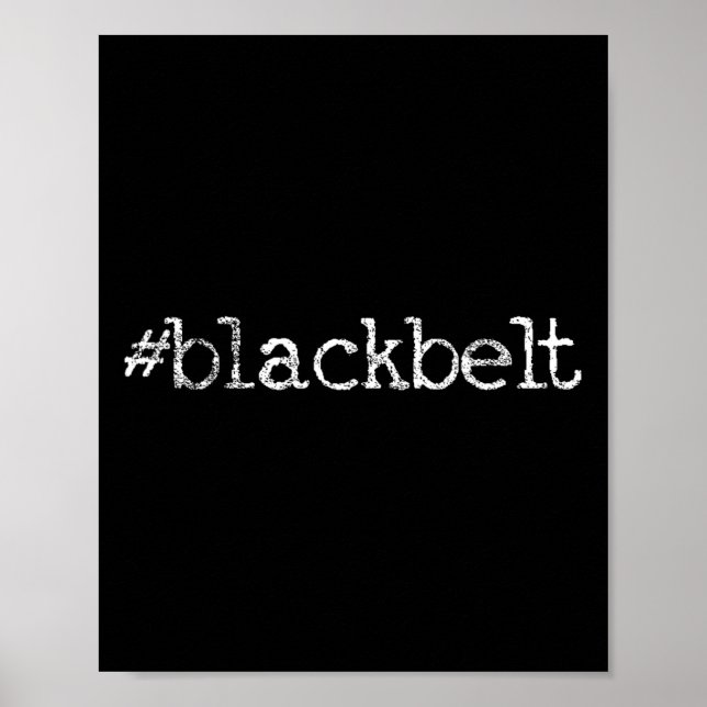 Affiche Blackbelt Karate Taekwondo Mixed martial art Arts  (Devant)