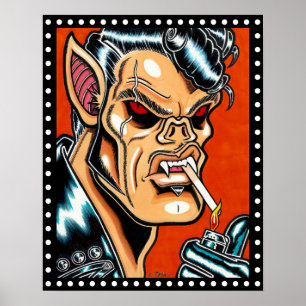 Affiche "Blackie D", Vampire Biker