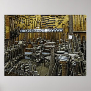 Affiche BLACKSMITH WORKS - 19ème siècle