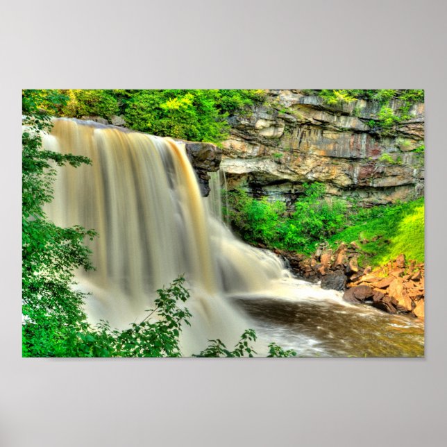 Affiche Blackwater Falls, Virginie-Occidentale. (Devant)