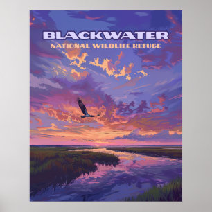 Affiche Blackwater National Wildlife Refuge Park Maryland