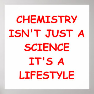 Affiche blague de chimie