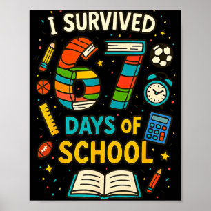 Affiche Blague de l'école six sept Mème Élève Enseignant B