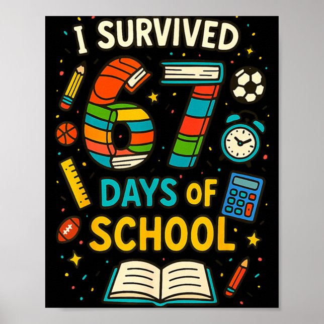 Affiche Blague de l'école six sept Mème Élève Enseignant B (Devant)