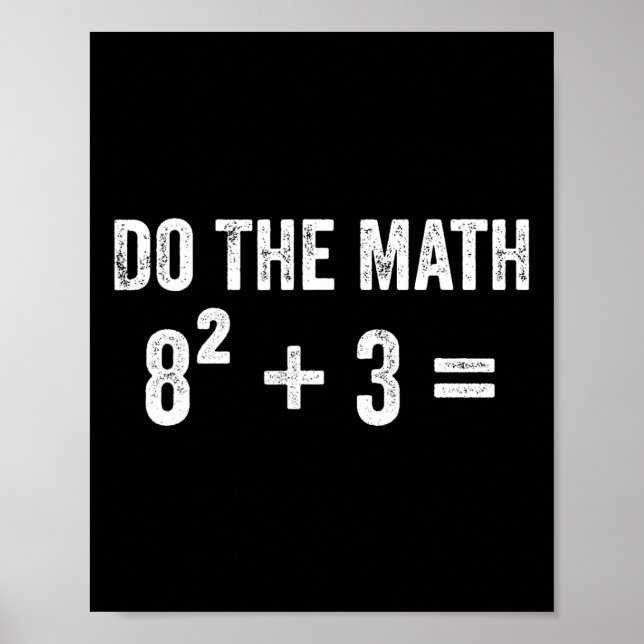 Affiche Blague drôle 67 Meme Math Six Seven Professeur Bra (Devant)