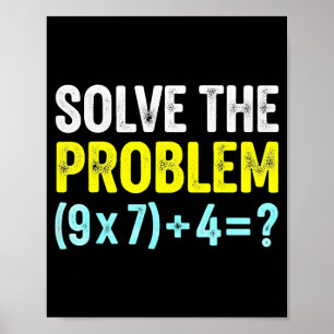 Affiche Blague drôle 67 Mème Six Sept Prof de maths Pourri