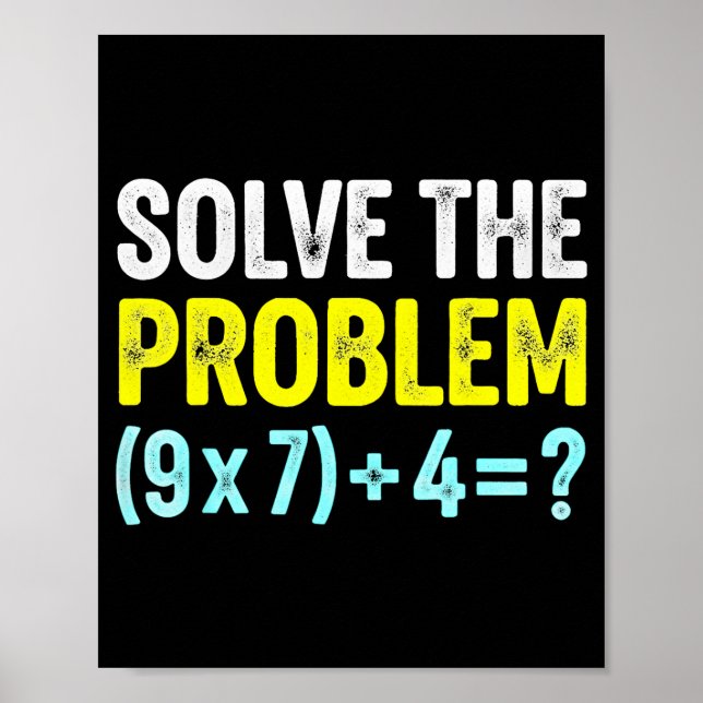 Affiche Blague drôle 67 Mème Six Sept Prof de maths Pourri (Devant)