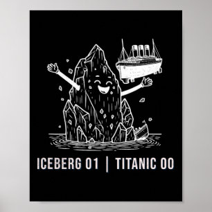 Affiche Blague drôle de bateau de croisière Rms Titanic Ic