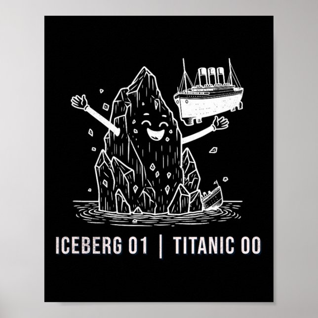 Affiche Blague drôle de bateau de croisière Rms Titanic Ic (Devant)