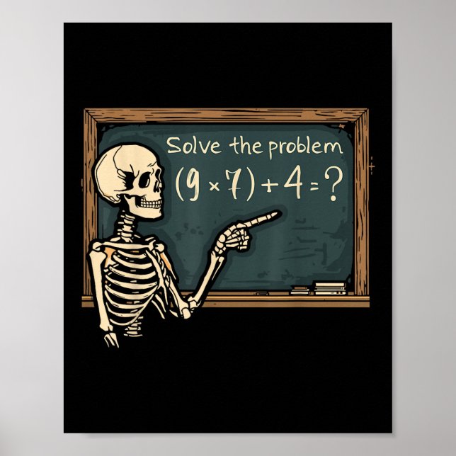 Affiche Blague drôle de cerveau pourri de 67 Meme Hallowee (Devant)