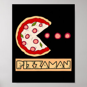 Affiche Blague drôle de pizza