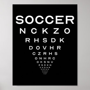 Affiche Blague drôle de planche d'opticiens de football