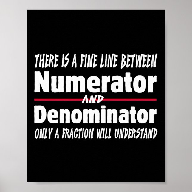 Affiche Blague drôle de professeur de mathématiques Hommes (Devant)