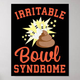Affiche Blague drôle d'Ibs qui fait caca Syndrome du côlon