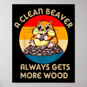 Affiche Blague pour adultes sur la marmotte Un castor prop