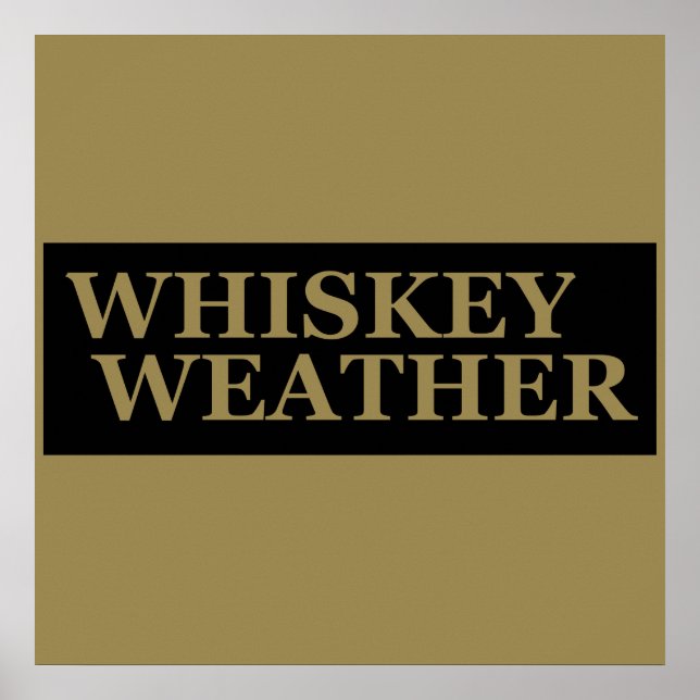 Affiche Blagues drôles sur le whisky par temps de whiskey (Devant)