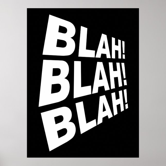 Affiche Blah Blah (Devant)